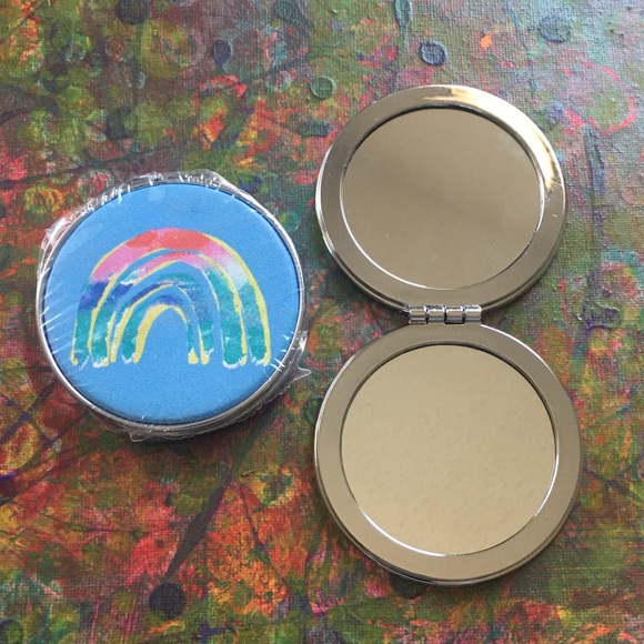 Other - COPY - 🌈 New Makeup Mirror Compact Artsy Rainbow 🌈